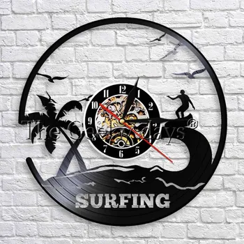 Windsurfing Surfer Clock LED Silhouette Wall Decor Vinyl Record Wall Clock Cool Living Room Interior Decor Home Decor
Windsurfing Surfer Clock LED Silhouette Wall Decor Vinyl Record Wall Clock Cool Living Room Interior Decor Home Decor