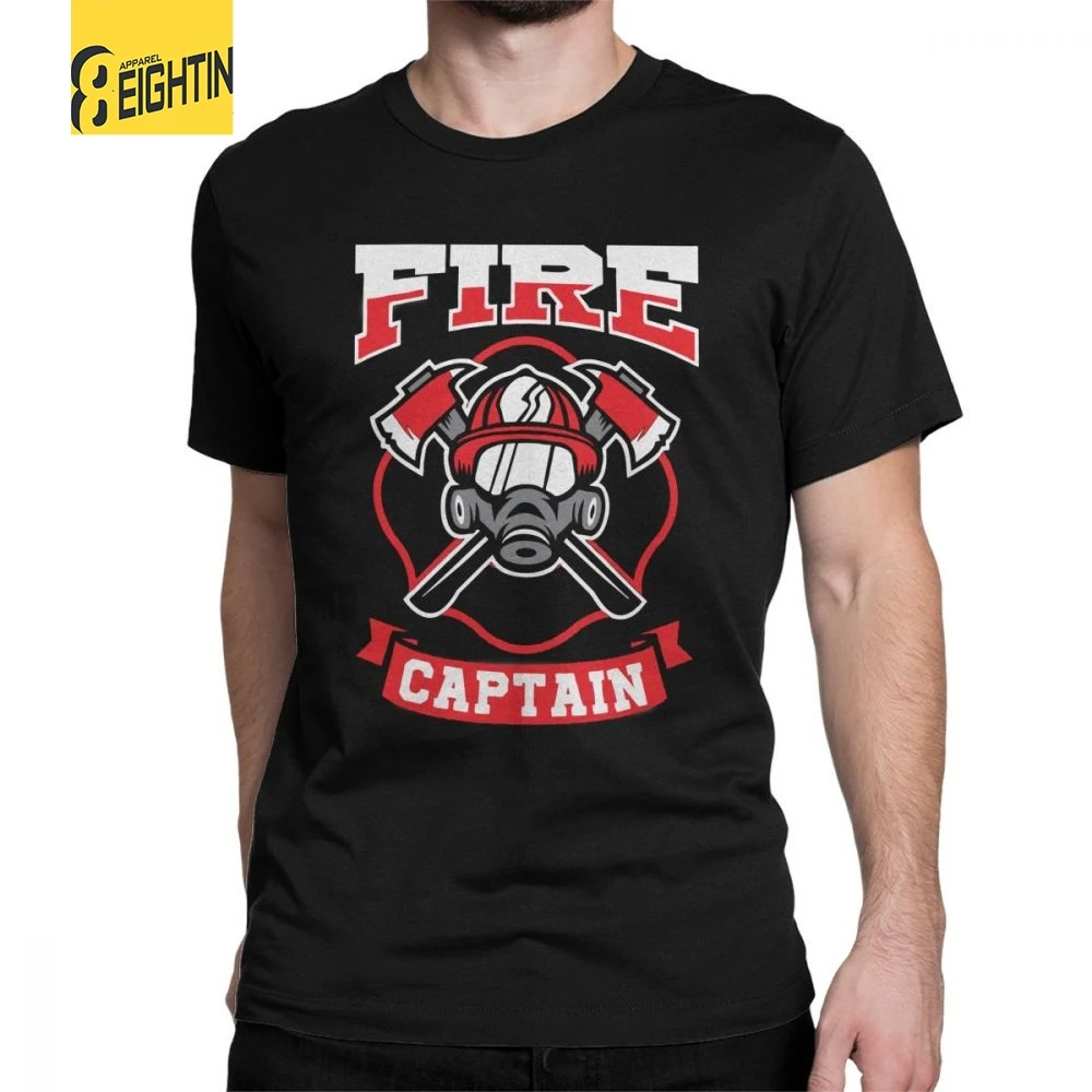 Fire Captain Firefighter Fireman Job Man's T Shirts Hip-hop Cotton Short Sleeve Tee Shirt Round Neck T-Shirts Graphic Clothes
Fire Captain Firefighter Fireman Job Man's T Shirts Hip-hop Cotton Short Sleeve Tee Shirt Round Neck T-Shirts Graphic Clothes