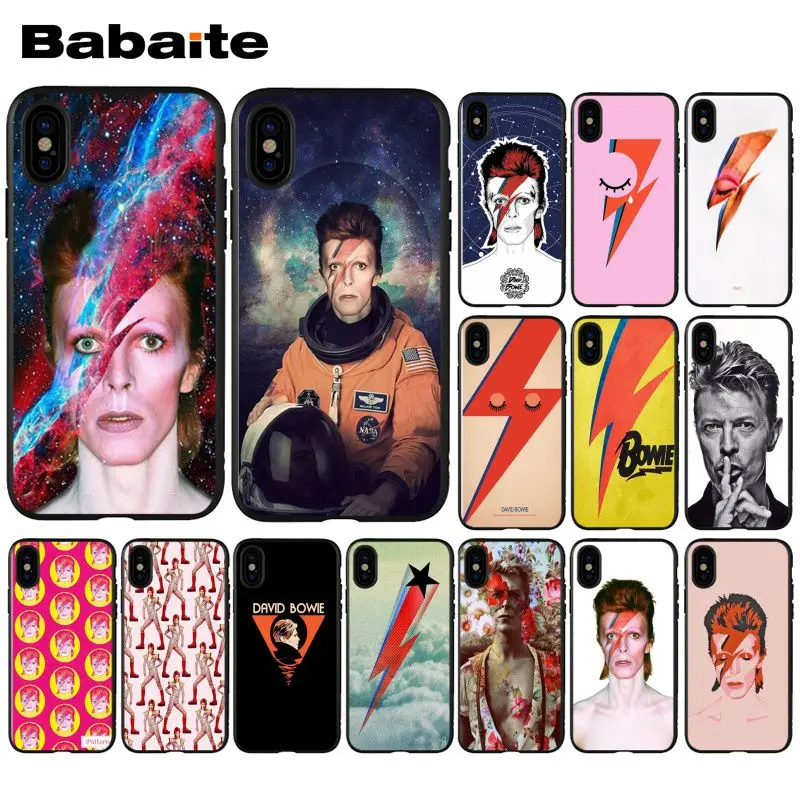 Babaite David Bowie Soft Silicone black Phone Case for iPhone X XS MAX 6 6S 7 7plus 8 8Plus 5 5S XR
Babaite David Bowie Soft Silicone black Phone Case for iPhone X XS MAX 6 6S 7 7plus 8 8Plus 5 5S XR