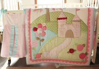 9pcs Girls Baby Bedding Set Castle Flowers Nursery Quilt Bumper Sheet Crib Skirt Baby Bedding Set Baby Quilt Crib Set
9pcs Girls Baby Bedding Set Castle Flowers Nursery Quilt Bumper Sheet Crib Skirt Baby Bedding Set Baby Quilt Crib Set