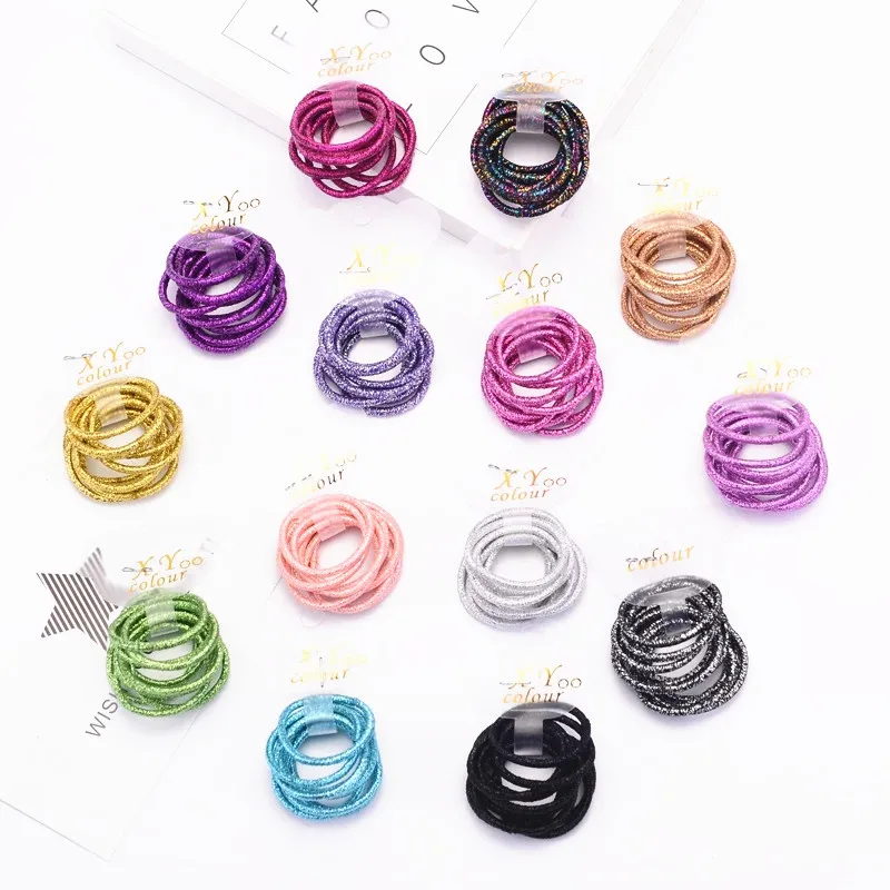 100 Pcs (10 Packs) Glitter Candy Color Elastic Girls' Hair Ties Toddlers' Hair Ropes Kids Accessories
100 Pcs (10 Packs) Glitter Candy Color Elastic Girls' Hair Ties Toddlers' Hair Ropes Kids Accessories