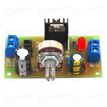 LM317 adjustable power supply kit / output with protection / continuous adjustable DC regulated power supply (parts)
LM317 adjustable power supply kit / output with protection / continuous adjustable DC regulated power supply (parts)