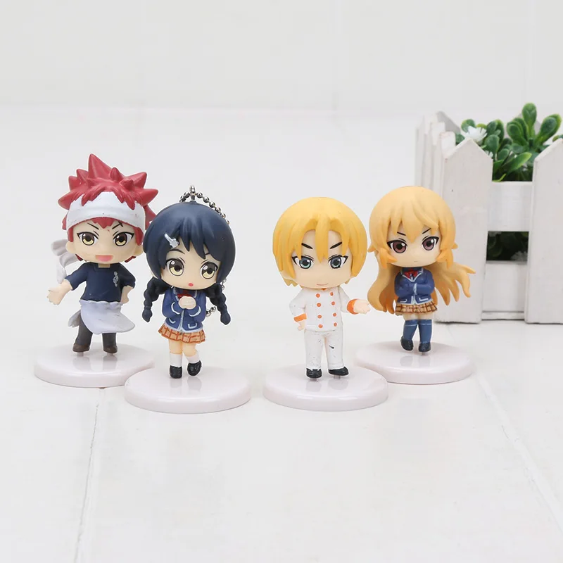 4pcs/set Shokugeki No Soma Soma Yukihira Figure Food War Takumi Tadokoro Megumi Doll PVC Action FiguresToy Brinquedos 5cm
4pcs/set Shokugeki No Soma Soma Yukihira Figure Food War Takumi Tadokoro Megumi Doll PVC Action FiguresToy Brinquedos 5cm