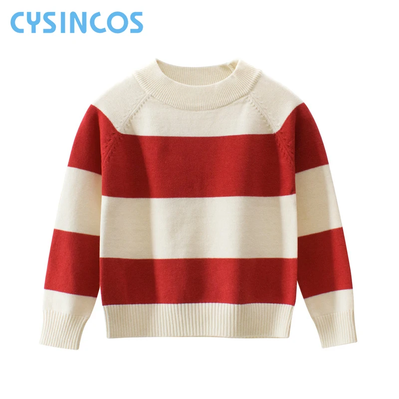 Kids Knitted Striped Sweater Boys Girls Pullover Clothing Children Autumn Winter Sweater Tops Casual Cotton Outfit Costumes
Kids Knitted Striped Sweater Boys Girls Pullover Clothing Children Autumn Winter Sweater Tops Casual Cotton Outfit Costumes