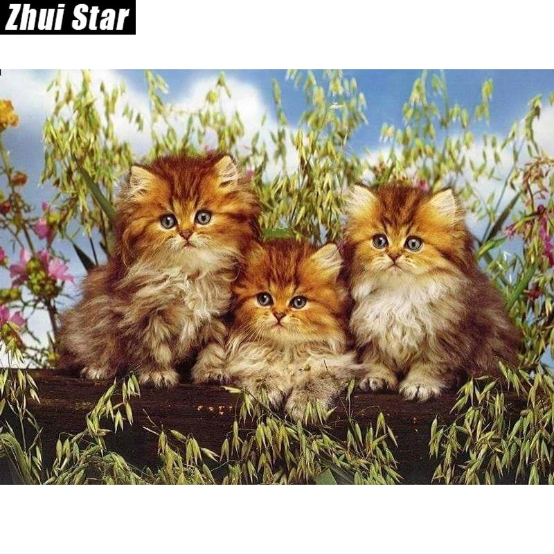 Full Square Diamond 5D DIY Diamond Painting "Three cats" Embroidery Cross Stitch Rhinestone Mosaic Painting Home Decor Gift
Full Square Diamond 5D DIY Diamond Painting "Three cats" Embroidery Cross Stitch Rhinestone Mosaic Painting Home Decor Gift