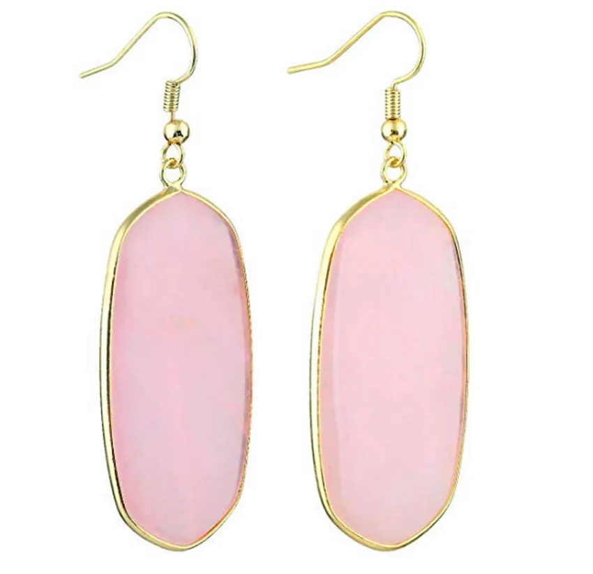 FYJS Unique Light Yellow Gold Color Oval Shape Natural Rose Pink Quartz Earrings Elegant Women Jewelry
FYJS Unique Light Yellow Gold Color Oval Shape Natural Rose Pink Quartz Earrings Elegant Women Jewelry