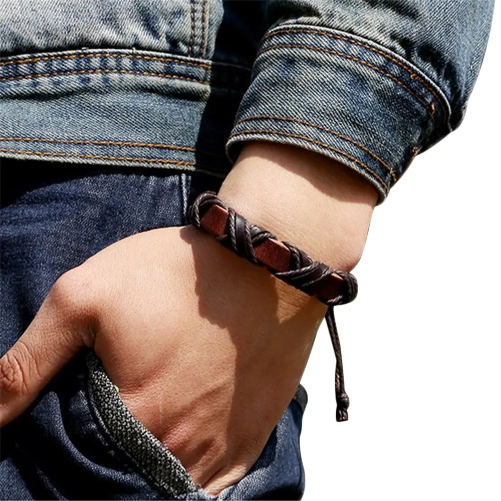 Women Men Vintage Wrap Leather Bracelets & Bangles Brown Handwoven Leather Cross Fashion Unisex Wristband Pulsera Gift Wholesale
Women Men Vintage Wrap Leather Bracelets & Bangles Brown Handwoven Leather Cross Fashion Unisex Wristband Pulsera Gift Wholesale