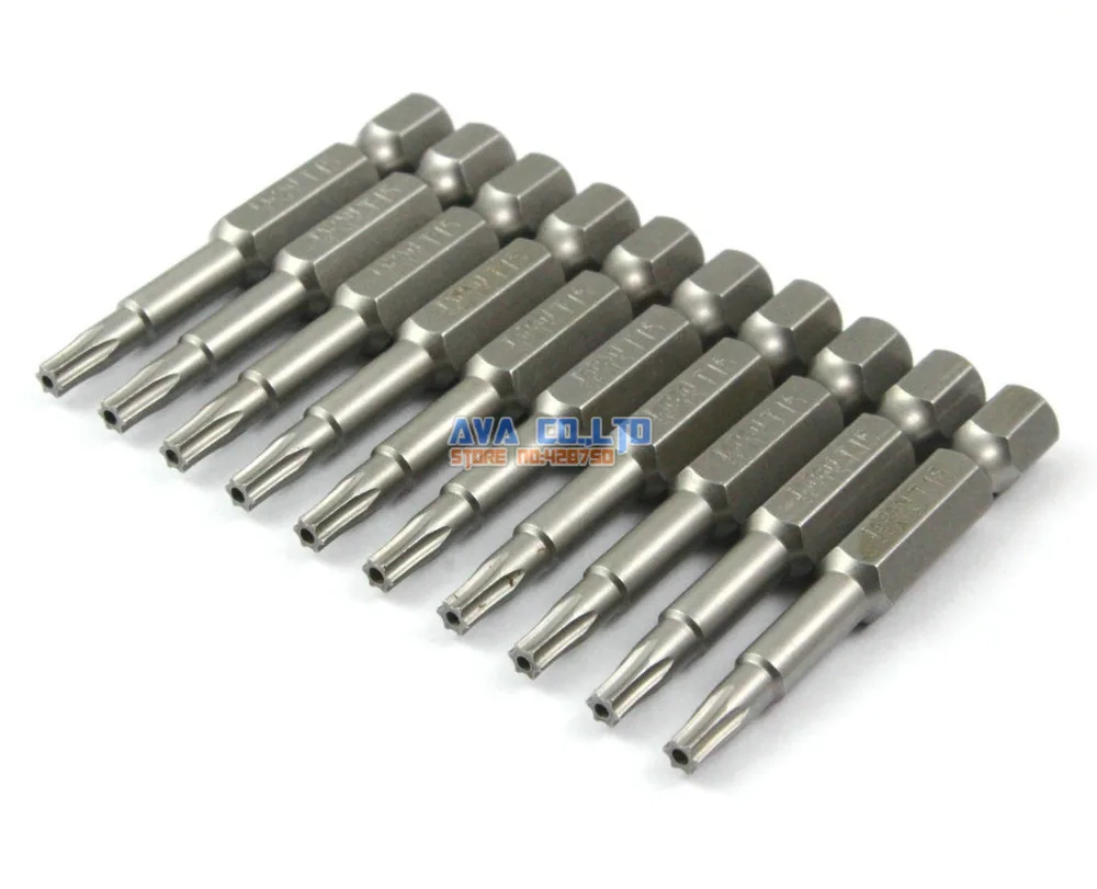 10 шт. Магнитная отвертка для Безопасности Torx S2 сталь 1/4 "шестигранный хвостовик 50 мм длинный наконечник T15 (50 мм x T15)
10 шт. Магнитная отвертка для Безопасности Torx S2 сталь 1/4 "шестигранный хвостовик 50 мм длинный наконечник T15 (50 мм x T15)
