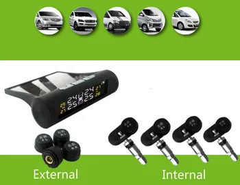 New Solar TPMS Car Tire Pressure Alarm Monitor System 4 Wheel Internal / External Tyre Sensor Temperature
New Solar TPMS Car Tire Pressure Alarm Monitor System 4 Wheel Internal / External Tyre Sensor Temperature