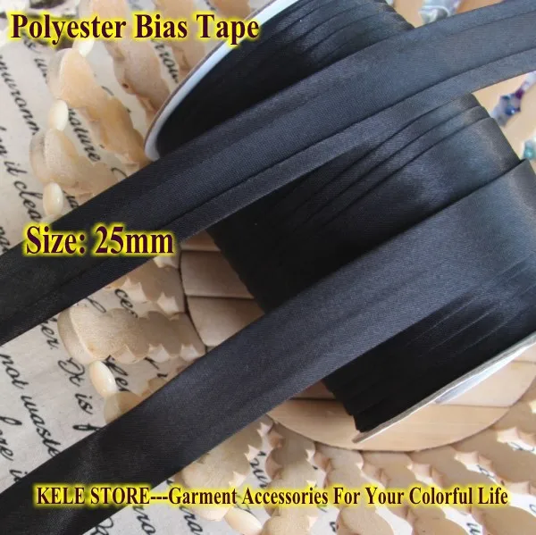 Free shipping---Polyester satin Bias Tape size: 25mm ,1" , 50meter ,Black color for DIY making, for Tailors material Edging tape
Free shipping---Polyester satin Bias Tape size: 25mm ,1" , 50meter ,Black color for DIY making, for Tailors material Edging tape