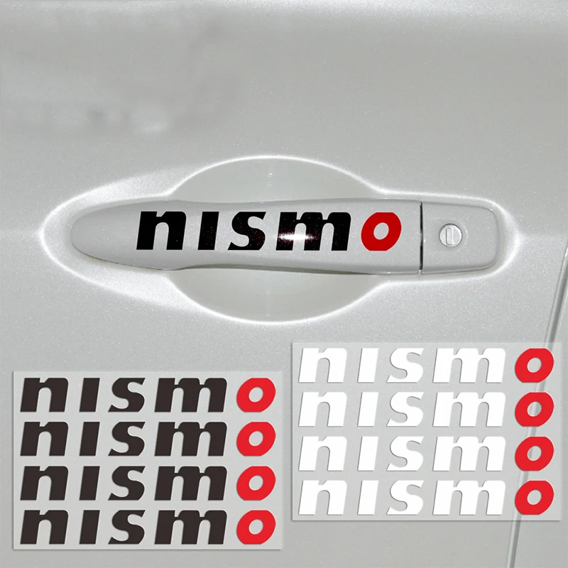 4pcs NISMO Car Door Handle Rear Mirror Window Stickers auto Decal For Nissan Tiida Sunny MARCH LIVINA TEANA X-TRAI car styling
4pcs NISMO Car Door Handle Rear Mirror Window Stickers auto Decal For Nissan Tiida Sunny MARCH LIVINA TEANA X-TRAI car styling