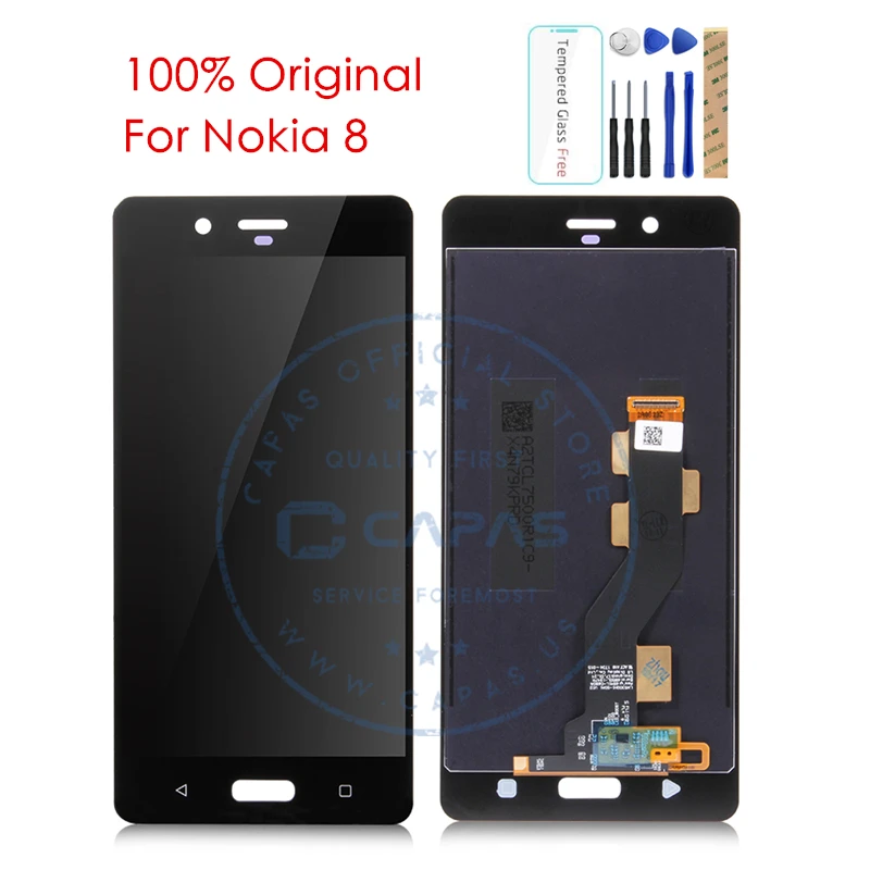 Original For Nokia 8 LCD Display Touch Screen Panel For Nokia 8 LCD Screen Digitizer Glass Panel Replacement Spare Repair Parts
Original For Nokia 8 LCD Display Touch Screen Panel For Nokia 8 LCD Screen Digitizer Glass Panel Replacement Spare Repair Parts