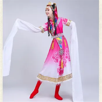 New Hot Tibetan Dance Costumes Female Adult Length Detachable Sleeves Minority Costume Stage Square Dance Performance
New Hot Tibetan Dance Costumes Female Adult Length Detachable Sleeves Minority Costume Stage Square Dance Performance