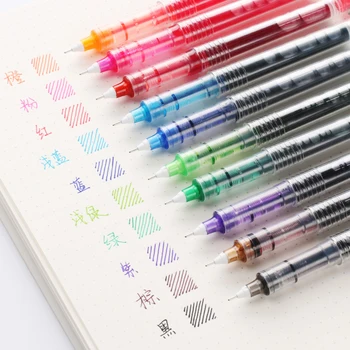 CHENG PIN New 0.5mm Liquid Type Go Ball Simple Style Neutral Pen Colour Stiff-haired Writing Signature Office School Supplies
CHENG PIN New 0.5mm Liquid Type Go Ball Simple Style Neutral Pen Colour Stiff-haired Writing Signature Office School Supplies