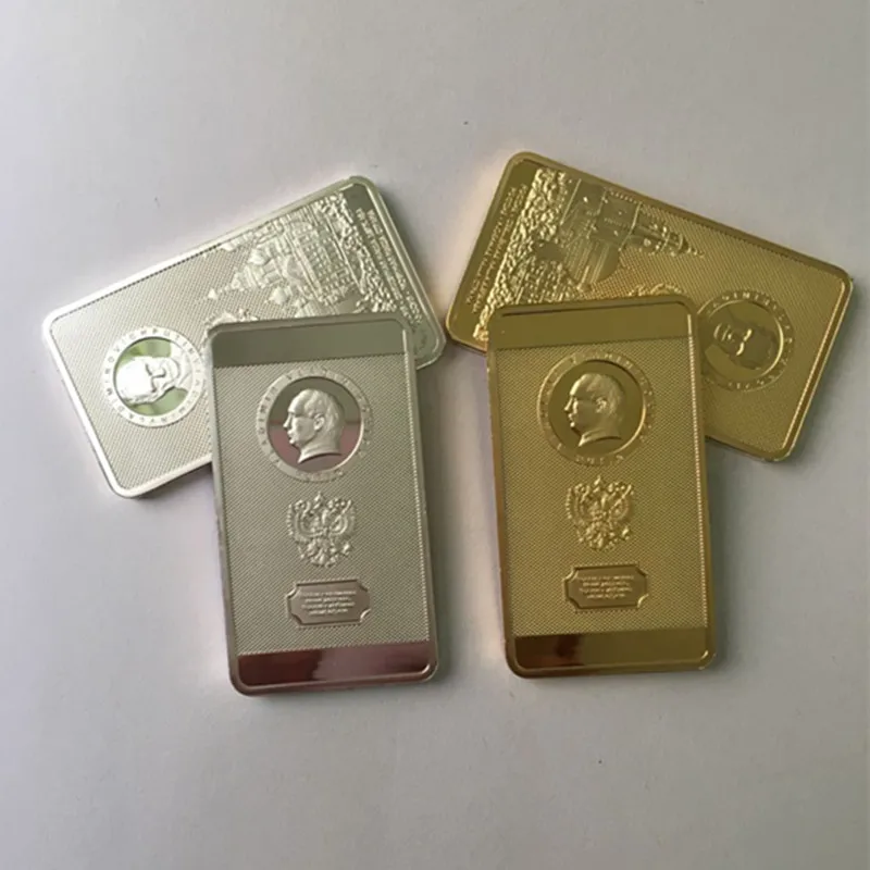 4 pcs The Putin coin president of Russia badge Putin Moscow kremlin silver 24K real gold plated Russian souvenir bar coin
4 pcs The Putin coin president of Russia badge Putin Moscow kremlin silver 24K real gold plated Russian souvenir bar coin