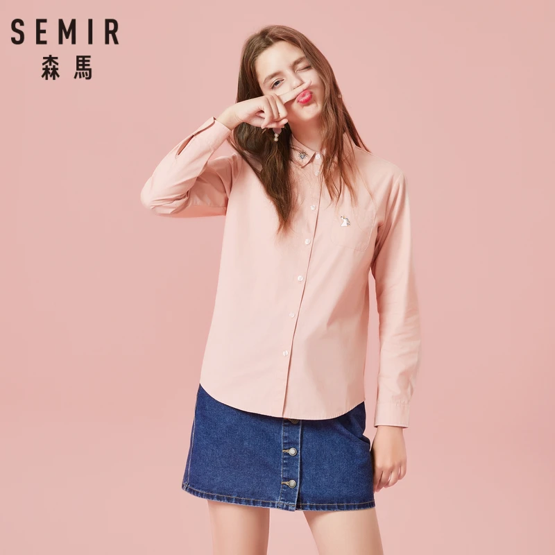 SEMIR Blouse Women 100% Cotton Slim Fit Embroidered Shirt Chest Pocket Women Shirt Top Collar Tapered Waist Button Cuff
SEMIR Blouse Women 100% Cotton Slim Fit Embroidered Shirt Chest Pocket Women Shirt Top Collar Tapered Waist Button Cuff