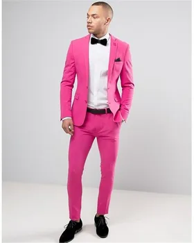 2018 Hot Pink Men Suits Custom Made Casual Blazer Beach Tuxedo Colorful Summer 2 Pieces Slim Fit Terno Masculino (Jacket+Pants)
2018 Hot Pink Men Suits Custom Made Casual Blazer Beach Tuxedo Colorful Summer 2 Pieces Slim Fit Terno Masculino (Jacket+Pants)