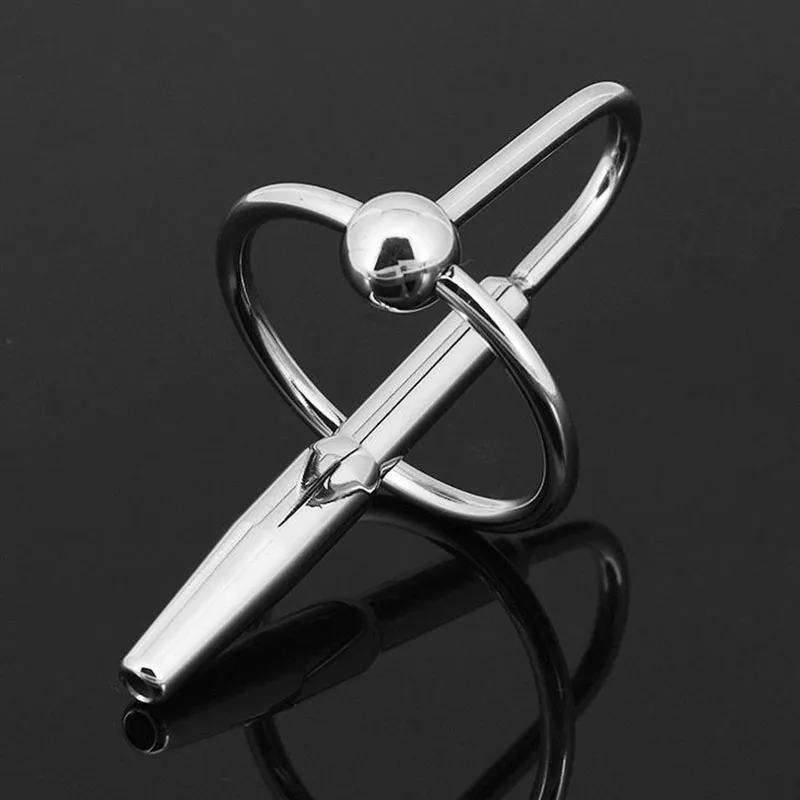 Food-grade-stainless-steel-repulse-plating-urethral-toys-Metal-urethral-stretching-Penis-Plug-sex-Product-free