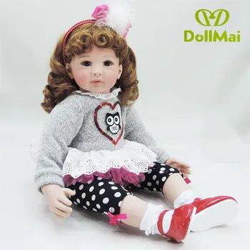 60cm Silicone Reborn Baby Doll Toys For Children Girls Bonecas 24inch Princess Babies Vinyl Toddler Alive Bebe surprise Present
60cm Silicone Reborn Baby Doll Toys For Children Girls Bonecas 24inch Princess Babies Vinyl Toddler Alive Bebe surprise Present