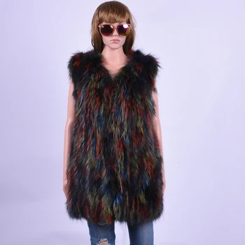 2018 New Winter Real Fur Color Splicing Natural Women Sleeveless Vest Woman Raccoon Fur Vests Fashion Slim Fur Women's Clothing
2018 New Winter Real Fur Color Splicing Natural Women Sleeveless Vest Woman Raccoon Fur Vests Fashion Slim Fur Women's Clothing