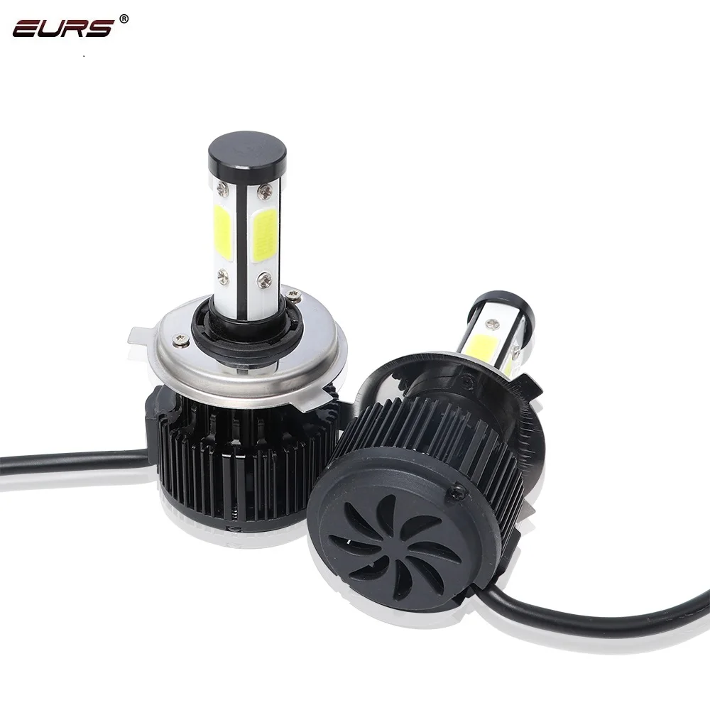 EURS X6 4 Side COB LED Bulbs 8000lm H4 Hi lo H7 H11 9005 9006 5202 Car LED Headlight Bulbs Auto Led Headlamp LED Light 12v 24v
EURS X6 4 Side COB LED Bulbs 8000lm H4 Hi lo H7 H11 9005 9006 5202 Car LED Headlight Bulbs Auto Led Headlamp LED Light 12v 24v