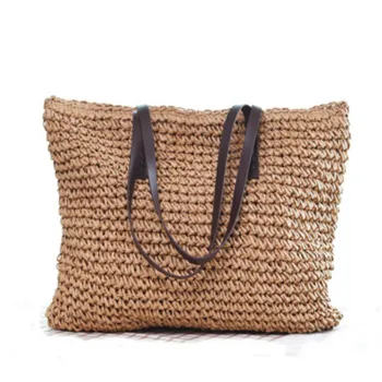 Women Summer Beach Vintage Handmade Knitted Straw Rattan Bag Large Shining fashion Comfortable Shoulder Bags
Women Summer Beach Vintage Handmade Knitted Straw Rattan Bag Large Shining fashion Comfortable Shoulder Bags