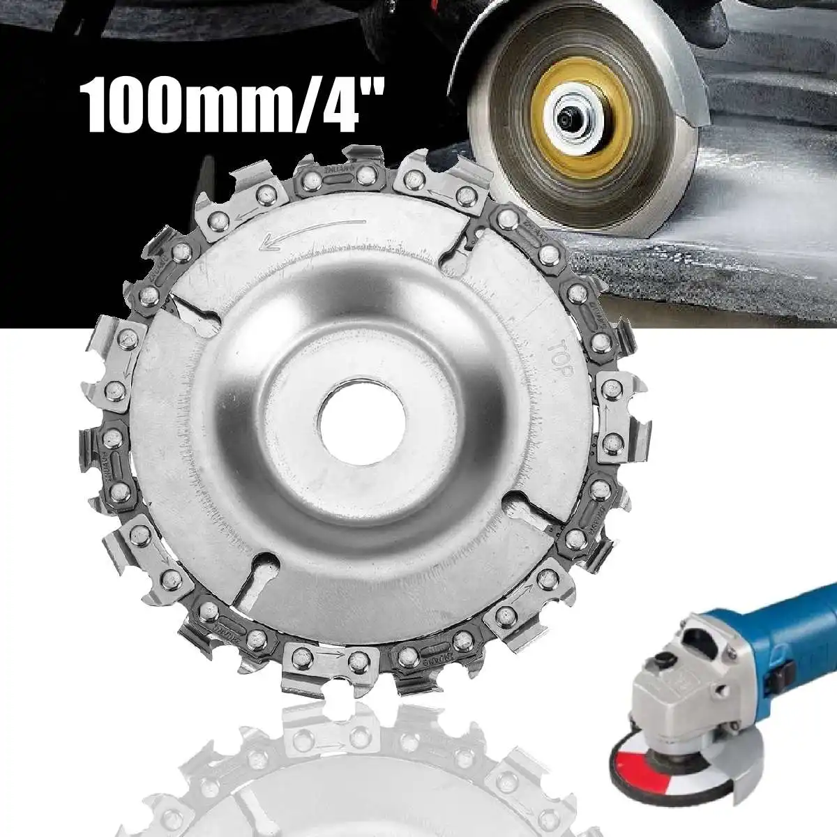 4 Inch Chain Grinder Chain Saws Disc Woodworking Chain Plate Tool Multi-Functional Wood Carving Disc Angle Grinding Tool
4 Inch Chain Grinder Chain Saws Disc Woodworking Chain Plate Tool Multi-Functional Wood Carving Disc Angle Grinding Tool