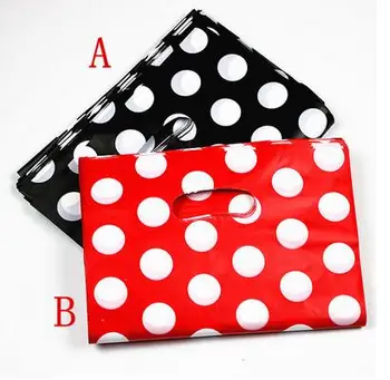 100pcs/lot Black And Red Dots Plastic Gift Bag Boutique Carrier Shopping Bags 15X20CM Plastic Gift Bags With Handles
100pcs/lot Black And Red Dots Plastic Gift Bag Boutique Carrier Shopping Bags 15X20CM Plastic Gift Bags With Handles