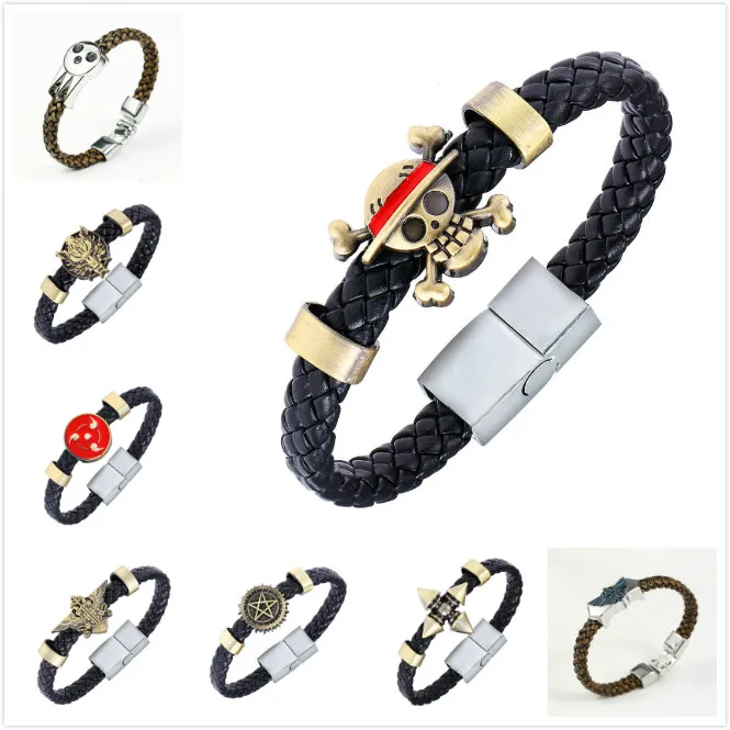HSIC Cartoon Anime Naruto Konoha Black Butler Bracelet Conan Maganetic Button One Piece Final Fantasy Wristband Kids
HSIC Cartoon Anime Naruto Konoha Black Butler Bracelet Conan Maganetic Button One Piece Final Fantasy Wristband Kids