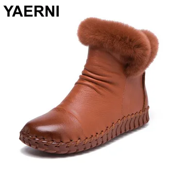 YAERNI 2019 Fashion Handmade Boots For Women Genuine Leather Ankle Shoes Vintage Mom Women Shoes Round Toes Mar Boots
YAERNI 2019 Fashion Handmade Boots For Women Genuine Leather Ankle Shoes Vintage Mom Women Shoes Round Toes Mar Boots