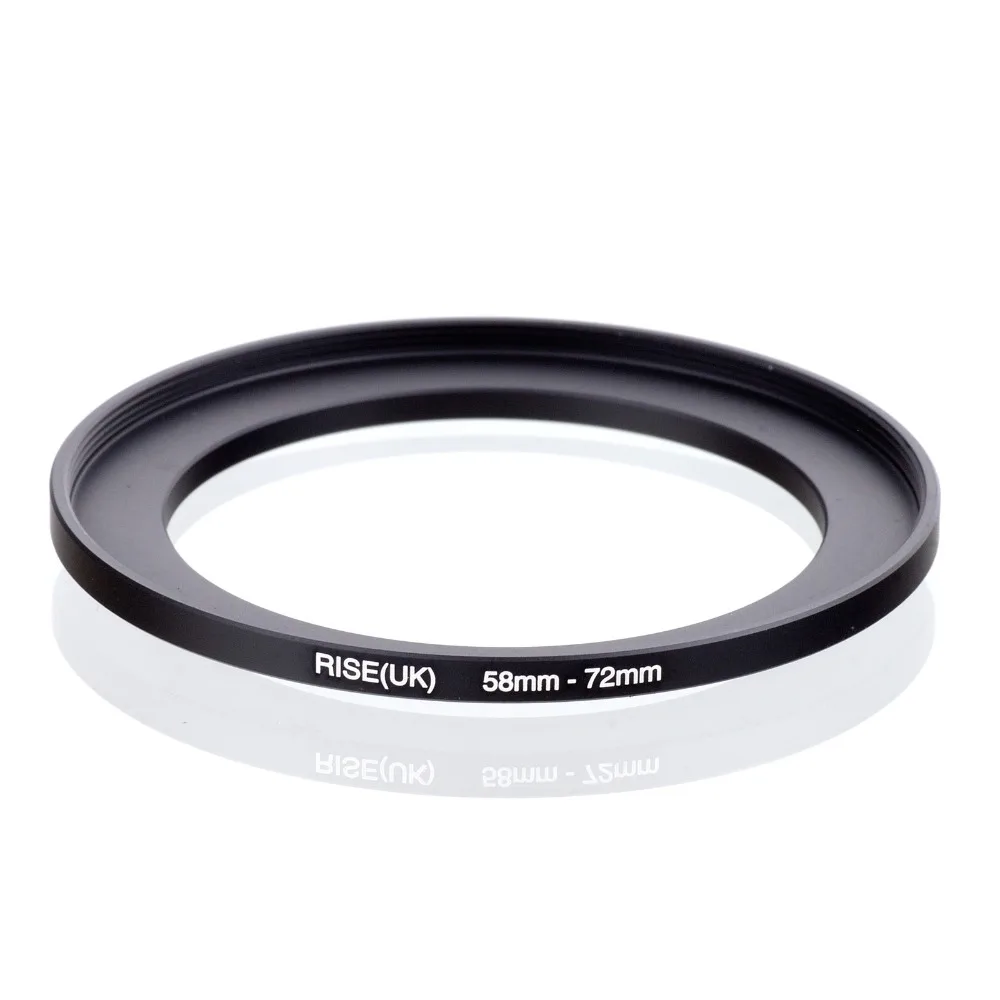 

original RISE(UK) 58mm-72mm 58-72mm 58 to 72 Step Up Ring Filter Adapter black