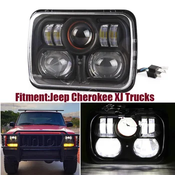 One pc New Chrome Black 5" X 7" LED Headlight Replacement for Jeep Cherokee XJ Trucks 5" X 7" LED HI/LO Headlight
One pc New Chrome Black 5" X 7" LED Headlight Replacement for Jeep Cherokee XJ Trucks 5" X 7" LED HI/LO Headlight