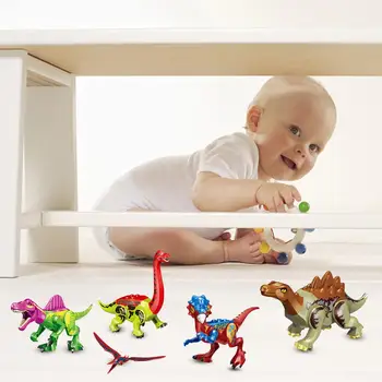 8 Types Colorful Dinosaur Building Blocks Assembling Toy Children's Educational DIY Toy Compatible with for Lego
8 Types Colorful Dinosaur Building Blocks Assembling Toy Children's Educational DIY Toy Compatible with for Lego