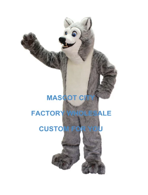 

Adult Size Custom Friendly Husky Mascot Costume Adult Size Dogs Cartoon Character Mascotte Party Cosply Fancy Dress SW688