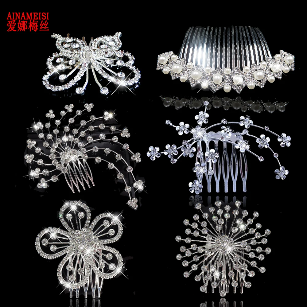 AINAMEISI New Bridal Tiaras And Crowns Wedding Hair Accessories Women Elegant Girls Hair Combs Hairpin Crystal Jewelry Gift
AINAMEISI New Bridal Tiaras And Crowns Wedding Hair Accessories Women Elegant Girls Hair Combs Hairpin Crystal Jewelry Gift
