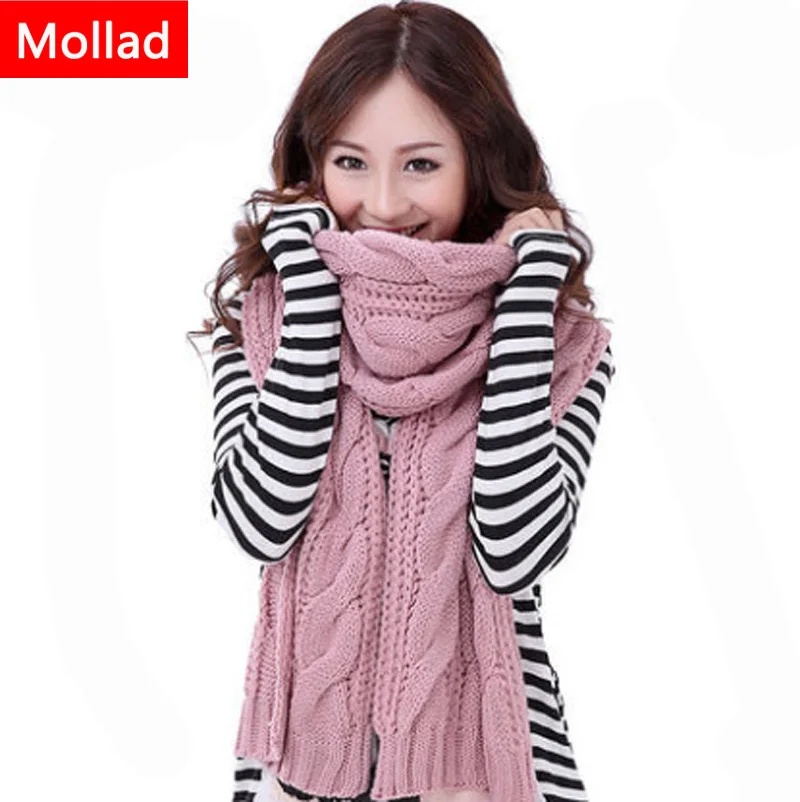 Mollad 2018 women knitting infinity scarf winter Thicker scarves solid color women's scarf
Mollad 2018 women knitting infinity scarf winter Thicker scarves solid color women's scarf