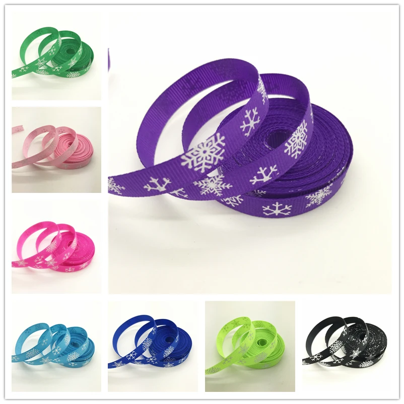 5yards/lot 3/8" 10mm Grosgrain Ribbon Printing Christmas snowflakes For Wedding Christmas Decoration DIY Sewing Craft #07
5yards/lot 3/8" 10mm Grosgrain Ribbon Printing Christmas snowflakes For Wedding Christmas Decoration DIY Sewing Craft #07