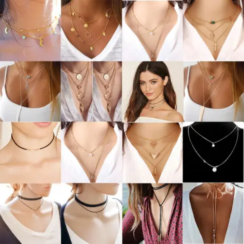 For Women Bohemian Multi layer Pendant Necklaces Fashion Geometric Charm Chains Necklace Jewelry Gift
For Women Bohemian Multi layer Pendant Necklaces Fashion Geometric Charm Chains Necklace Jewelry Gift