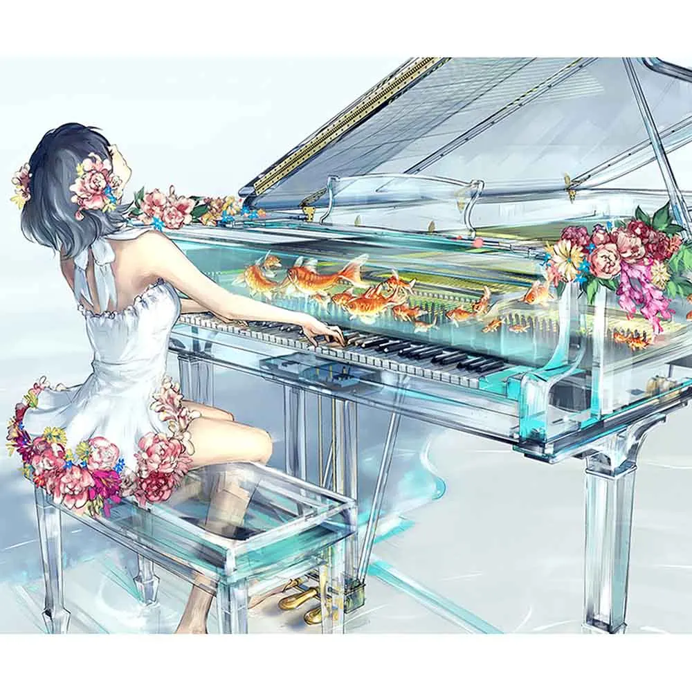 5d DIY Diamond Painting kit Crystal piano and girl Cross Stitch Diamond Embroidery Patterns rhinestones Mosaic home decor gift
5d DIY Diamond Painting kit Crystal piano and girl Cross Stitch Diamond Embroidery Patterns rhinestones Mosaic home decor gift