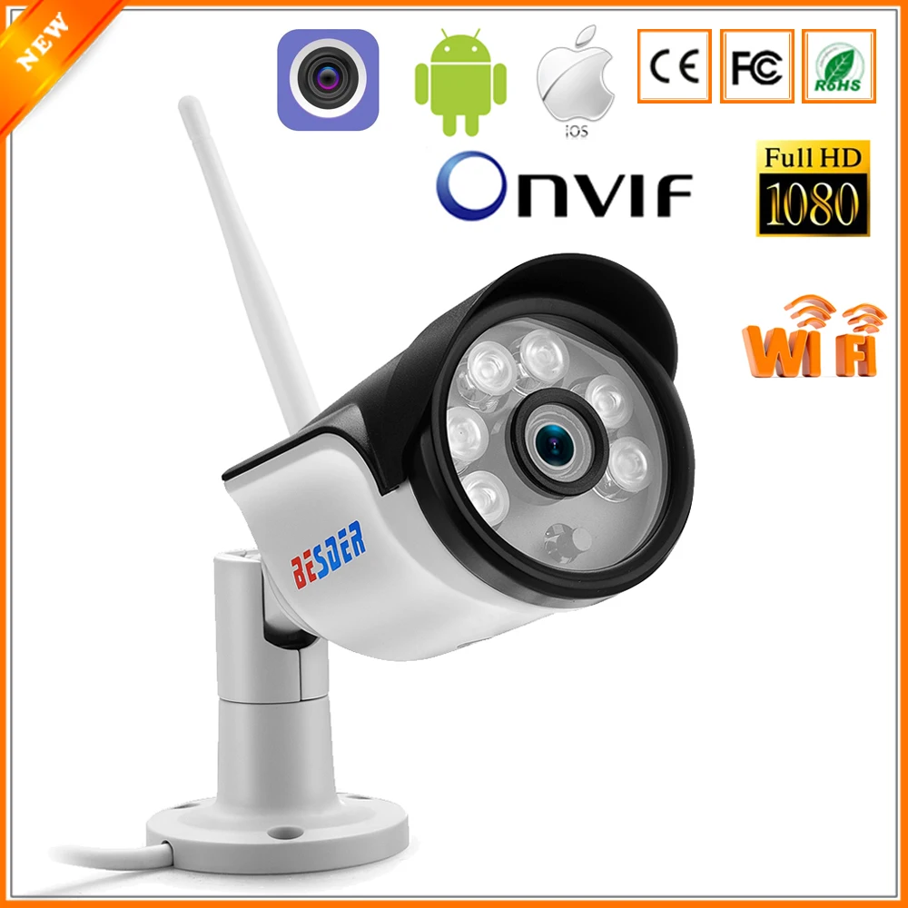 BESDER Full HD 1080P HI3518E + 1/2.9'' SONY IMX323 Security IP Camera Wi-fi SD Card Slot Motion Detect Video Camera IP Wireless
BESDER Full HD 1080P HI3518E + 1/2.9'' SONY IMX323 Security IP Camera Wi-fi SD Card Slot Motion Detect Video Camera IP Wireless