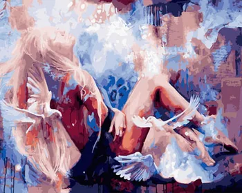 Frameless diy paintings by numbers paint by number for home decor PBN for living room 4050cm girl with bird
Frameless diy paintings by numbers paint by number for home decor PBN for living room 4050cm girl with bird