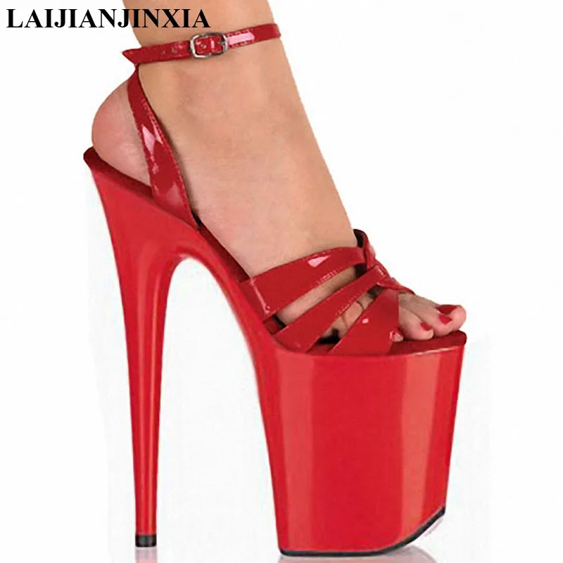 red stripper shoes