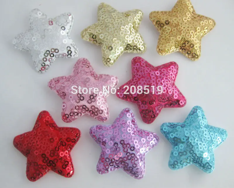 PANNEK Multicolors 120pcs 45MM Star sequined padded Appliques DIY Decorative Patch for hair jewelry
PANNEK Multicolors 120pcs 45MM Star sequined padded Appliques DIY Decorative Patch for hair jewelry