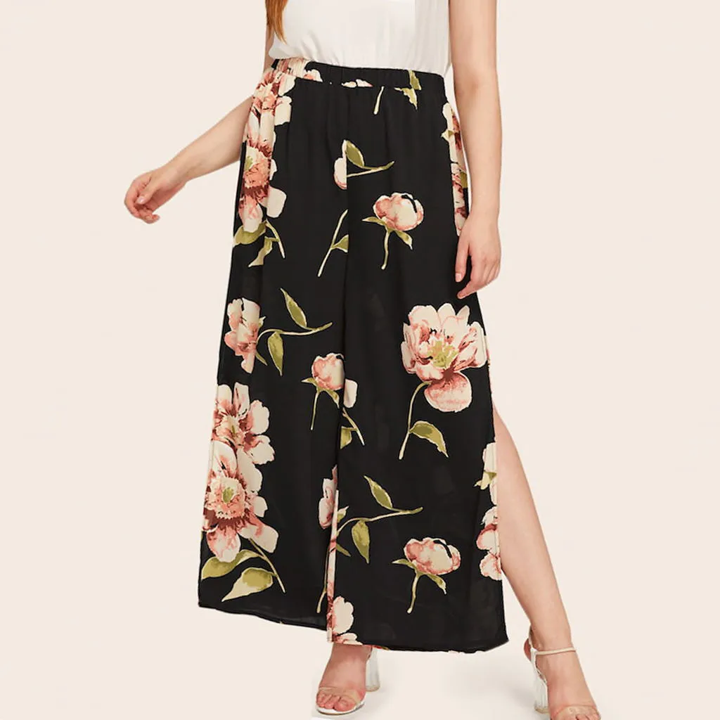 Summer New Style sales Loose High Waist Crop Casual Women's Casual Plus Size Print High Waist Elastic Band Split Wide Leg Pants
Summer New Style sales Loose High Waist Crop Casual Women's Casual Plus Size Print High Waist Elastic Band Split Wide Leg Pants