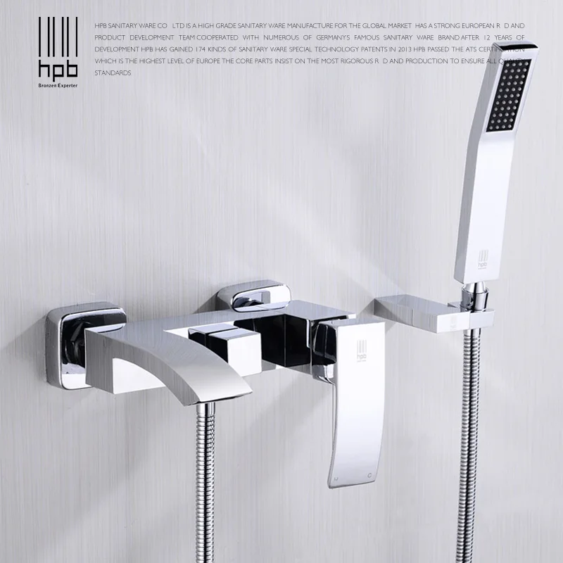 HPB Brass Waterfall Bathroom Hot And Cold Water Bath tub Mixer Rotary Shower Faucet torneira banheiro HP5006
HPB Brass Waterfall Bathroom Hot And Cold Water Bath tub Mixer Rotary Shower Faucet torneira banheiro HP5006