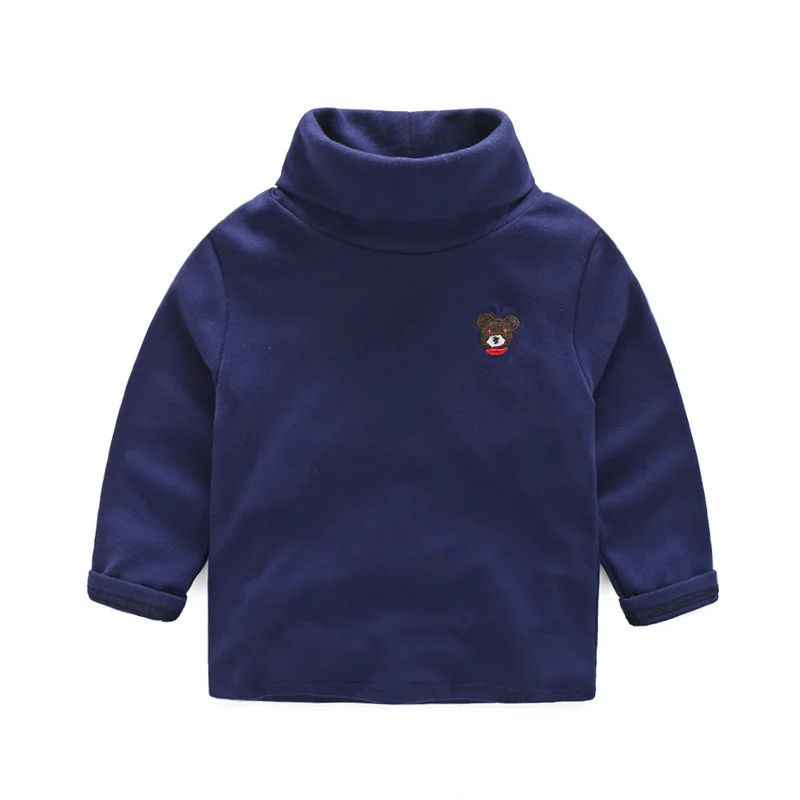 Spring Autumn kid High collar shirt Sweater Solid color Cotton embroidered long-sleeved boys girl baby T-shirt children clothing
Spring Autumn kid High collar shirt Sweater Solid color Cotton embroidered long-sleeved boys girl baby T-shirt children clothing