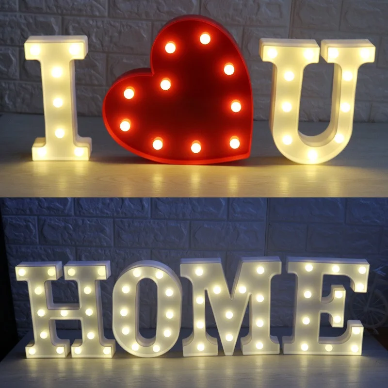 Novelty LED Letter Night Light Alphabet Wall Lamp Bedroom Beside table Lamps Wedding Party Decoration New Year Holiday lights
Novelty LED Letter Night Light Alphabet Wall Lamp Bedroom Beside table Lamps Wedding Party Decoration New Year Holiday lights