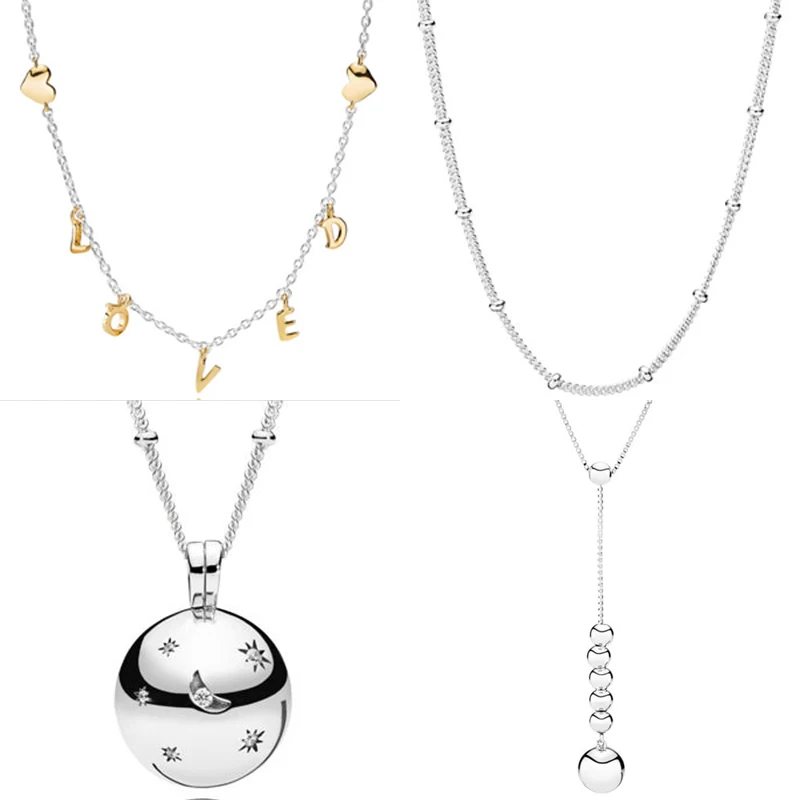 Shine Loved Script Collie Moon And Stars String Of Beads Necklace For Women Gift Pandora Jewelry 925 Sterling Silver Necklace
Shine Loved Script Collie Moon And Stars String Of Beads Necklace For Women Gift Pandora Jewelry 925 Sterling Silver Necklace