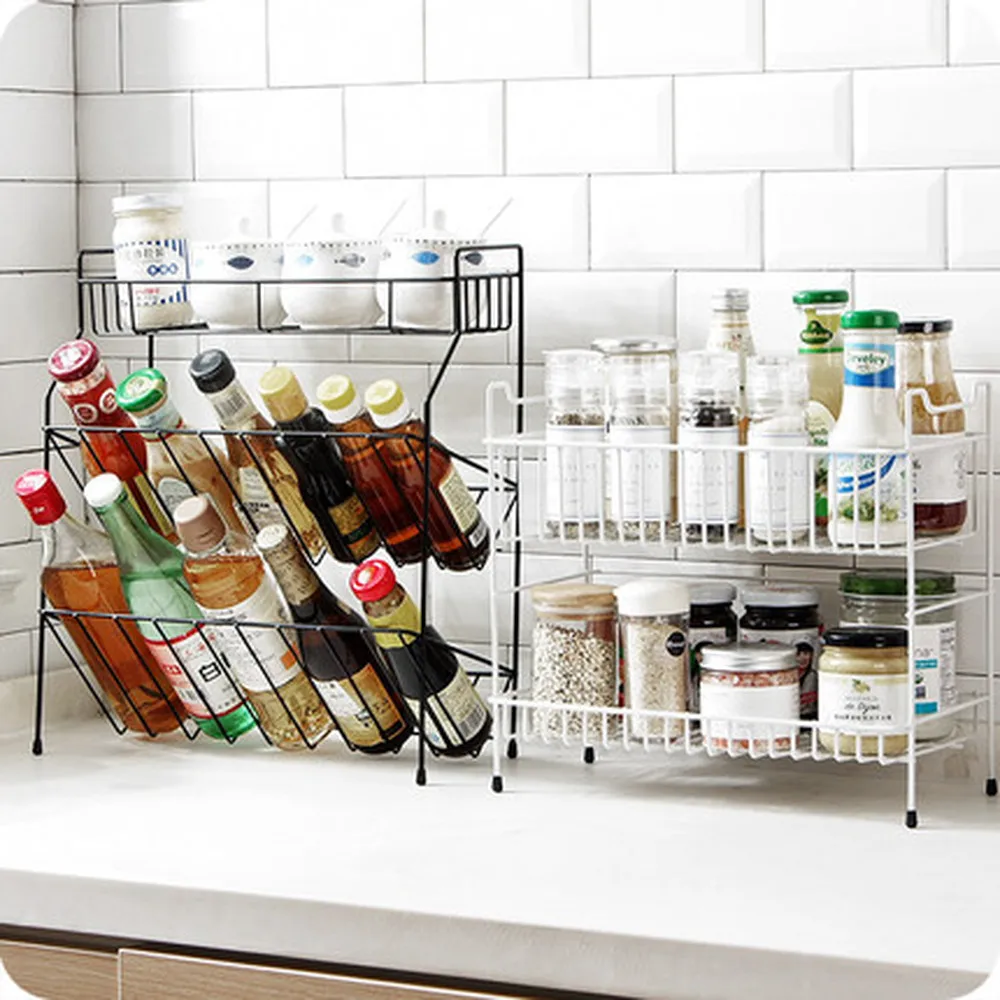 Wrought iron multi-layer spice rack desktop kitchen condiment rack countertop seasoning shelf storage rack LM2231543
Wrought iron multi-layer spice rack desktop kitchen condiment rack countertop seasoning shelf storage rack LM2231543