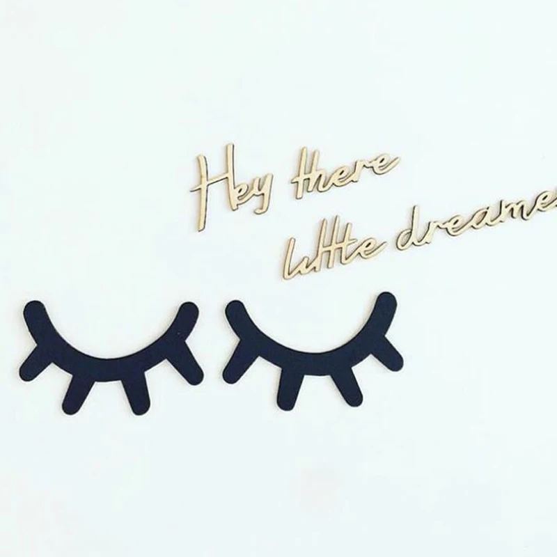 1 Pair Creative Wooden 3D Eyelash Wall Stickers Home Decor For Children Kids Baby Room Background Wall Sticker Home Decoration
1 Pair Creative Wooden 3D Eyelash Wall Stickers Home Decor For Children Kids Baby Room Background Wall Sticker Home Decoration